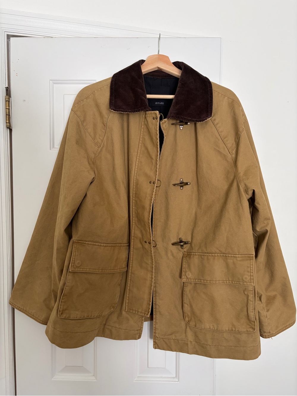 Fabulous Mango Barn Jacket with Dark Brown Corduroy Collar